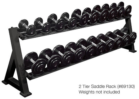 York Barbell 2-Tier Saddle Rack - Strength Fitness Outlet