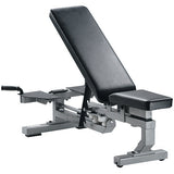 York Barbell Multi-Function Bench with Wheels - Silver - Strength Fitness Outlet