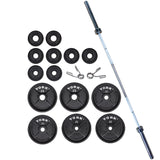 York Barbell 300 lbs 2" Standard Cast Iron Olympic Set - Strength Fitness Outlet - 3