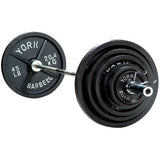 York Barbell 300 lbs 2" Standard Cast Iron Olympic Set - Strength Fitness Outlet - 1