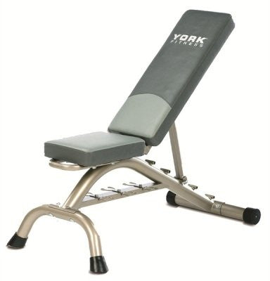 York Barbell Adjustable Fitness Bench with Fitbell Storage - Strength Fitness Outlet