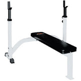 York Barbell Flat Bench with Barbell Support - Strength Fitness Outlet