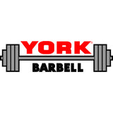 York Barbell 5-80 lbs (16 pairs) Rubber Coated Hex Dumbbells Set with Rack