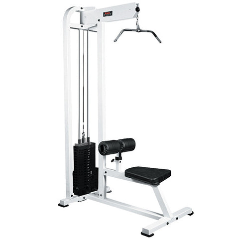 York Barbell Lat Pulldown - White - Strength Fitness Outlet