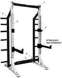 York Barbell Self Standing Half Rack - White - Strength Fitness Outlet