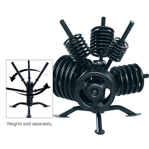 York Barbell Spider Rack Rotational Olympic Plate Rack - Strength Fitness Outlet